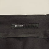 08sircus Dobby cloth 2tuck belted wide pants サイズ5 S26AW-PT03 定価50600円 ベルテッドワイド パンツ 26AW ブラック メンズ ゼロエイトサーカス【中古】6-0908G♪