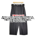 08sircus Dobby cloth 2tuck belted wide pants サイズ5 S26AW-PT03 定価50600円 ベルテッドワイド パンツ 26AW ブラック メンズ ゼロエイトサーカス【中古】6-0908G♪