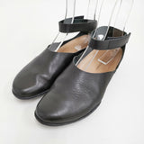 trippen pan black アンクルストラップ サイズ37 レザー 定価72600円 シューズ・靴 ブラック レディース トリッペン【中古】6-0908G♪