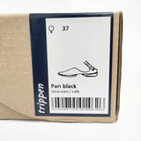 trippen pan black アンクルストラップ サイズ37 レザー 定価72600円 シューズ・靴 ブラック レディース トリッペン【中古】6-0908G♪