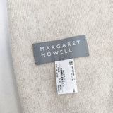 MARGARET HOWELL カシミヤ HOUSEHOLD 589-3288002 無地 ストール ベージュ レディース マーガレットハウエル【中古】6-1011T◎