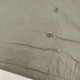 MARGARET HOWELL SOFT WASHED COTTON コットン フリル 578-4253015 サイズ2 定価39600円 ブラウス シャツ 24AW カーキ レディース マーガレットハウエル【中古】6-0908M♪