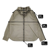 MARGARET HOWELL SOFT WASHED COTTON コットン フリル 578-4253015 サイズ2 定価39600円 ブラウス シャツ 24AW カーキ レディース マーガレットハウエル【中古】6-0908M♪