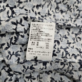 R&D.M.Co- オールドブルーウエストギャザーブラウス 定価57200円 リネン 花柄 ブラウス シャツ ホワイト ブルー レディース オールドマンズテーラー【中古】6-0908M♪