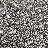 HERALBONY ヘラルボニー 美品 かえでのチョキチョキブロードレギュラーカラーシャツ サイズM 総柄 長袖シャツ ホワイト ブラック ユニセックス【中古】6-0908M♪