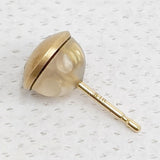 GICLA ギクラ K18YG WG イエローゴールド ホワイトゴールド ダイヤ 片耳用 保証書付き 39P11K ピアス ゴールド レディース【中古】6-0908G♪