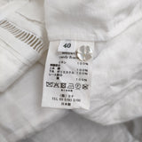 mina perhonen candy flower aes1453 定価99000円 リネン ピンタック レース カットワーク ブラウス シャツ 26SS ホワイト レディース ミナペルホネン【中古】6-0908M♪