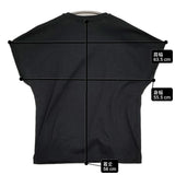 中川政七商店 日本の布ぬのTシャツ 保多織 コットン 日本製 フレンチスリーブ 半袖Ｔシャツ カットソー ブラック レディース 中川政七商店【中古】6-0908S♪