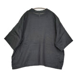prit 160／1ラミー5分袖Tシャツ 定価12100円 シアー ワイドシルエット ブラウス シャツ 26SS ブラック レディース プリット【中古】6-0901S♪