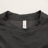 prit 160／1ラミー5分袖Tシャツ 定価12100円 シアー ワイドシルエット ブラウス シャツ 26SS ブラック レディース プリット【中古】6-0901S♪