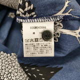 marble sud 新品 2026盛夏コレクション everwood セナカシャーリングワンピース 動物プリント 定価23100円 ワンピース 26MS ブルー ホワイト レディース マーブルシュッド【中古】6-0901S♪