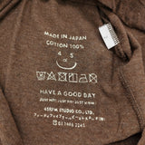 45R/45rpm 薄天竺のVネックチビTシャツ（トップ） 定価15400円 半袖Ｔシャツ カットソー 26SS ブラウン レディース フォーティーファイブアールピーエム【中古】6-0901S♪