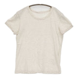 45R/45rpm 薄天竺のチビTシャツ（トップ） 定価15400円 半袖Ｔシャツ カットソー 26SS アイボリー レディース フォーティーファイブアールピーエム【中古】6-0901S♪