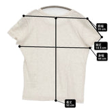 45R/45rpm 薄天竺のチビTシャツ（トップ） 定価15400円 半袖Ｔシャツ カットソー 26SS アイボリー レディース フォーティーファイブアールピーエム【中古】6-0901S♪