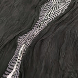 ISSEY MIYAKE プリーツ レイヤードカーディガン 羽織り ジャケット サイズ2 IM23FD615 カーディガン ブラック グレー レディース イッセイミヤケ【中古】6-0908M♪