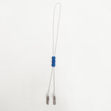 TOGA 25SS METAL FRINGE LOOP TIE 定価20900円 TZ251-AK964 ネックレス シルバー ブルー レディース トーガ【中古】6-1013G◎