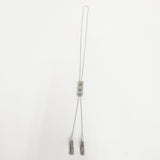 TOGA 25SS METAL FRINGE LOOP TIE 定価20900円 TZ251-AK964 ネックレス シルバー ブルー レディース トーガ【中古】6-1013G◎