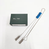 TOGA 25SS METAL FRINGE LOOP TIE 定価20900円 TZ251-AK964 ネックレス シルバー ブルー レディース トーガ【中古】6-1013G◎