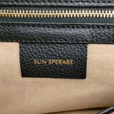 SUN SPERARE サンスペラーレ 美品 CLASSIC TOTE クラシックトートバッグ 姫路レザー 本革 牛革 定価39600円 トートバッグ ブラック レディース【中古】6-0908G♪