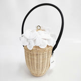 jingle ジングル 新品 DONGURI LANTAN BAG どんぐり ドングリ 定価74800円 GIRLISH購入 かごバッグ ベージュ レディース【中古】6-1013G◎
