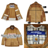 COMME des GARCONS JUNYA WATANABE MAN/Carhartt パッチワーク・ワークカバーオール ジャケット カバーオール AD2017 ブラウン メンズ ジュンヤワタナベマン/カーハート【中古】6-0925T♪
