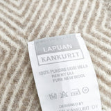 LAPUAN KANKURIT ポケットショール ブランケット ウール ストール ベージュ レディース ラプアン カンクリ【中古】6-1013T◎