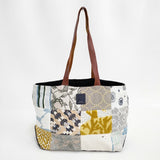 mina perhonen piece bag ピースバッグ パッチワーク 刺繍 pi0001 トートバッグ マルチカラー レディース ミナペルホネン【中古】6-1013G◎