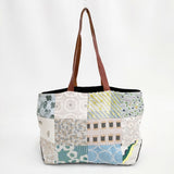 mina perhonen piece bag ピースバッグ パッチワーク 刺繍 pi0001 トートバッグ マルチカラー レディース ミナペルホネン【中古】6-1013G◎