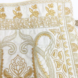 NE QUITTEZ PAS 新品 刺繍 ドローストリング ショルダーバッグ 012062QE1 巾着 ビーズ スパンコール インド製 ショルダーバッグ ゴールド レディース ヌキテパ【中古】6-1008G◎