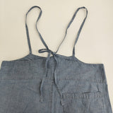 nest Robe [UpcycleLino] ダンガリーサロペット コットンリネン 01232-1034 サロペット ライトブルー レディース ネストローブ【中古】6-0914M♪