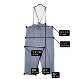 nest Robe [UpcycleLino] ダンガリーサロペット コットンリネン 01232-1034 サロペット ライトブルー レディース ネストローブ【中古】6-0914M♪