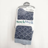 SockWell ソックウェル 新品 Sweet Pea USA製 メリノウールアルパカ S-M 靴下 ネイビー グレー レディース【中古】6-1011T◎