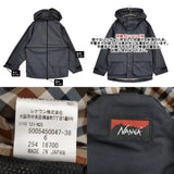 Aquascutum 新品 NANGA Wネーム マウンテンパーカー 6 定価104500円 ナンガ ジャケット マウンテンパーカー 25AW ネイビー ユニセックス アクアスキュータム【中古】6-0914T♪