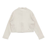 45R/45rpm 裏毛の908四角カーディガン サイズ2 定価24200円 カーディガン 24AW ホワイト レディース フォーティーファイブアールピーエム【中古】6-0922T♪