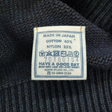 45R/45rpm インディゴパフカーディガン サイズ2 クルーネック ニット カーディガン ネイビー レディース フォーティーファイブアールピーエム【中古】6-0922T♪