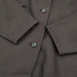 ARTS&SCIENCE Back gather box coat 0223-L1139-3245 ウールシルク コート ダークブラウン レディース アーツ&サイエンス【中古】6-0928T♪