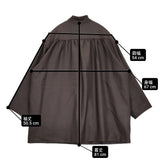 ARTS&SCIENCE Back gather box coat 0223-L1139-3245 ウールシルク コート ダークブラウン レディース アーツ&サイエンス【中古】6-0928T♪