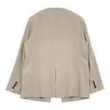 IENA ＆NAVY ノーカラーツイードジャケット サイズ38 定価36300円 ノーカラージャケット 25SS ベージュ レディース イエナ【中古】6-0928M♪