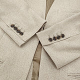 IENA ＆NAVY ノーカラーツイードジャケット サイズ38 定価36300円 ノーカラージャケット 25SS ベージュ レディース イエナ【中古】6-0928M♪