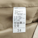 IENA ＆NAVY ノーカラーツイードジャケット サイズ38 定価36300円 ノーカラージャケット 25SS ベージュ レディース イエナ【中古】6-0928M♪