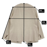 IENA ＆NAVY ノーカラーツイードジャケット サイズ38 定価36300円 ノーカラージャケット 25SS ベージュ レディース イエナ【中古】6-0928M♪