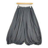 Pal'las Palace ８０／－ボイル 裾ふふむギャザースカート サイズ0 定価38500円 FSK26059A ロングスカート 26SS チャコールグレー レディース パラスパレス【中古】6-0914G♪