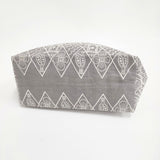 mina perhonen symphony aas9400 パニーニバッグ 刺繍 トートバッグ グレー ホワイト レディース ミナペルホネン【中古】6-0914G♪