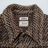 COOHEM/yonetomi ROPE別注 VELVET CHECK TWEED JACKET 定価53900円 ニット ジャケット 24AW ブラウン ブラック レディース コーヘン【中古】6-0918T♪
