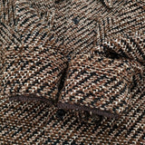 COOHEM/yonetomi ROPE別注 VELVET CHECK TWEED JACKET 定価53900円 ニット ジャケット 24AW ブラウン ブラック レディース コーヘン【中古】6-0918T♪