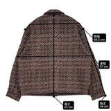 COOHEM/yonetomi ROPE別注 VELVET CHECK TWEED JACKET 定価53900円 ニット ジャケット 24AW ブラウン ブラック レディース コーヘン【中古】6-0918T♪