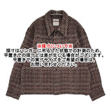 COOHEM/yonetomi ROPE別注 VELVET CHECK TWEED JACKET 定価53900円 ニット ジャケット 24AW ブラウン ブラック レディース コーヘン【中古】6-0918T♪