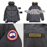CANADA GOOSE JASPER PARKA ジャスパーパーカ グリフィンインターナショナル L/G ダウンジャケット ネイビー メンズ カナダグース【中古】6-0925A♪