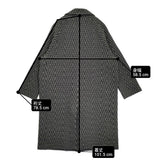 COOHEM/yonetomi ROPE別注 HERRINGBONE TWEED COAT 定価80300円 11-244-035 ヘリンボーン コート ブラック グレー レディース コーヘン【中古】6-0918T♪