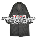 COOHEM/yonetomi ROPE別注 HERRINGBONE TWEED COAT 定価80300円 11-244-035 ヘリンボーン コート ブラック グレー レディース コーヘン【中古】6-0918T♪